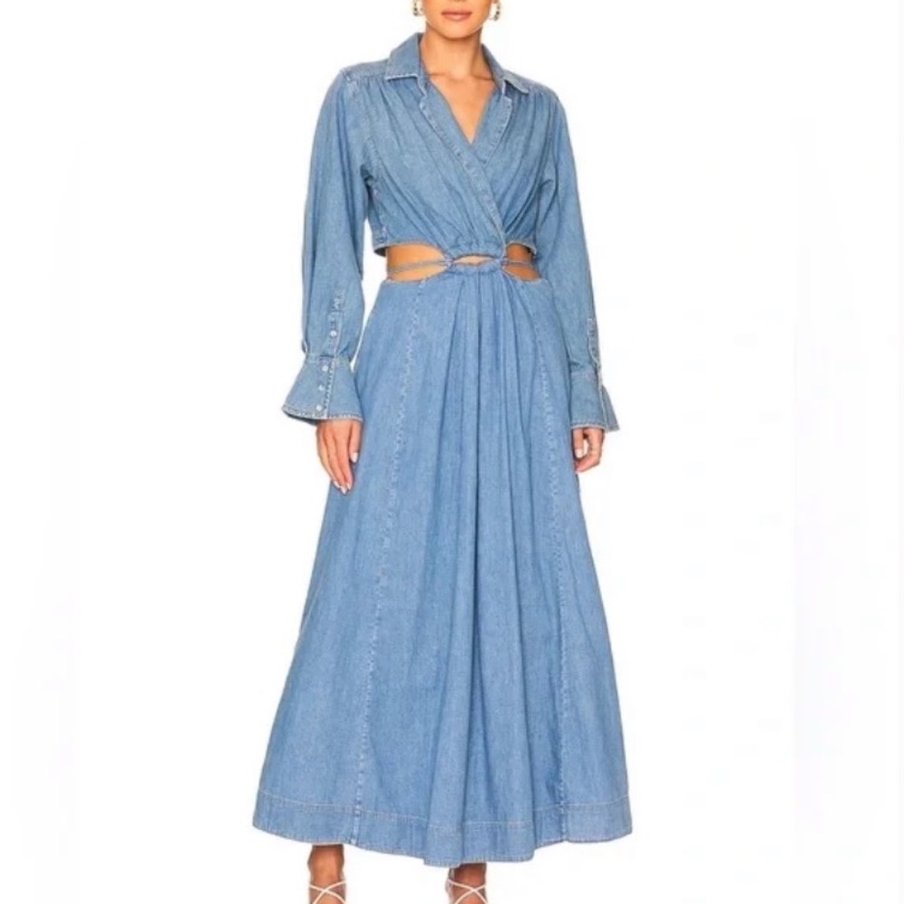Jonathan Simkahi Standard Alex Denim Dress Size 0